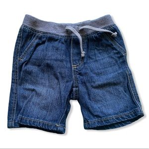Old Navy Rib Knit Waist Denim Shorts
